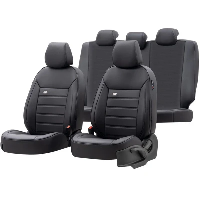 Abbildung von Otom Premium PRM 101 Sitzschonbezug schwarz Leder