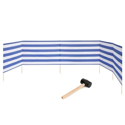 Abbildung von Garronda Windschutz Strand Sichtschutz 6m lang mit Gummihammer GAEX001