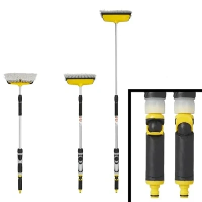 Abbildung von ProPlus Waschbürste mit Abstreifer Seifenspender und Teleskopstiel 92 148cm Wohnmobil