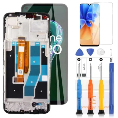 Abbildung von TFT LCD Bildschirm für Oppo Realme 9 PRO RMX3471 RMX3472 Display Touchscreen Digitizer Assembly Ersatzteile 5G mit Werkzeugen (schwarz)