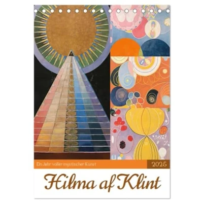 Abbildung von Hilma af Klint Ein Jahr voller mystischer Kunst (Tischkalender 2025 DIN A5 hoch), CALVENDO Monatskalender