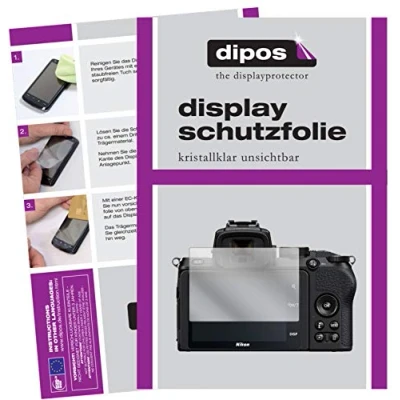 Abbildung von dipos I Schutzfolie kompatibel mit Nikon Z50 Displayschutz Folie klar