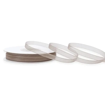 Abbildung von Creativery Organzaband 3mm x 50m Taupe