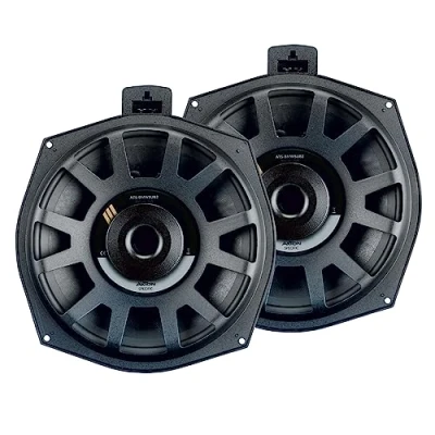 Abbildung von AXTON ATS BSUB2 Power 8“ / 20 cm Auto Untersitz Subwoofer, kompatibel mit BMW und Mini Fahrzeugen, Plug &amp; Play Underseat Bass 2 Ohm Schwingspule, 150 W RMS, 1 Paar