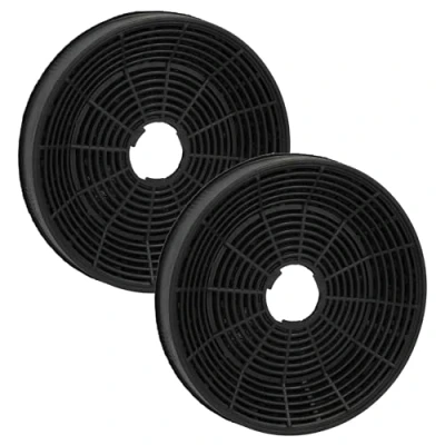 Abbildung von vhbw 2x Aktivkohlefilter Ersatz für Silverline AF100 Dunstabzugshaube 16 cm