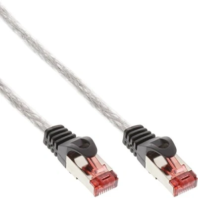 Abbildung von InLine 76400T S/FTP Patchkabel (250MHz, PVC, Kupfer, 10 m) klar