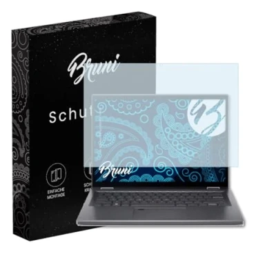 Abbildung von Bruni Schutzfolie kompatibel mit Acer Aspire 5 Spin A5SP14 51MTN Folie, glasklare Displayschutzfolie (2X)