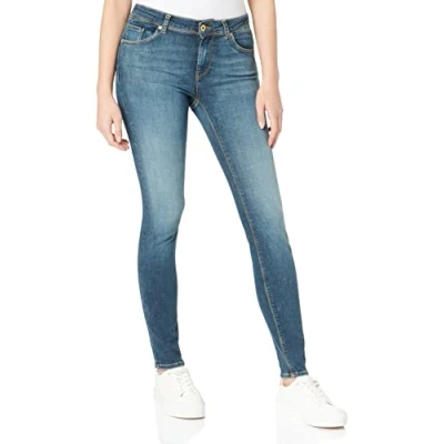 Abbildung von Vero Moda Vmlux MID RISE Jeans Skinny Fit, Damen, Größe: Sx32, Dark blue denim