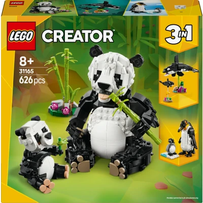Abbildung von 31165 Creator 3 in 1 Wilde Tiere: Pandafamilie, Konstruktionsspielzeug