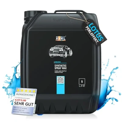 Abbildung von ADBL Synthetic Spray Wax (5L) Premium Sprühversiegelung Quick Detailer Sprühwachs Versiegelung mit Abperl Effekt Auto Detailer, Lackversiegelung, Wachs, Lackreiniger, Schnellversiegelung
