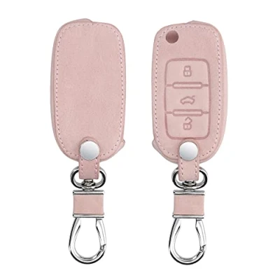 Abbildung von kwmobile Schlüsseltasche Autoschlüssel Kunstleder Hülle für VW Skoda Seat (1 tlg), Schlüsselhülle Schlüssel Case Cover