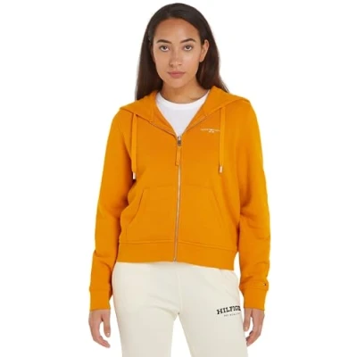 Abbildung von Tommy Hilfiger CORP Sweatjacke, Damen, Größe: Medium, Orange