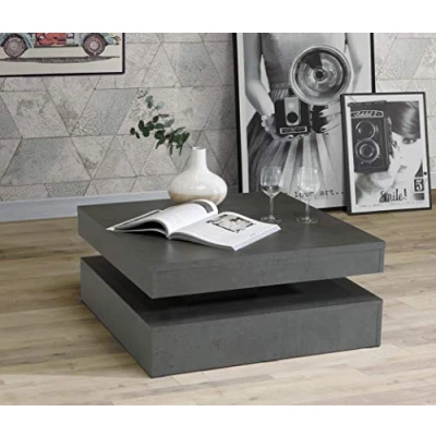 Abbildung von FORTE Couchtisch, mit Funktion, drehbare Tischplatte, Breite ca. 78x78 cm