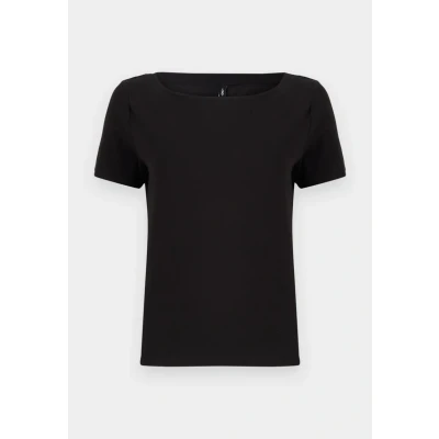 Abbildung von ONLY Onllive LOVE LIFE Boatneck Tshirt basic, Damen, Größe: XL, Black