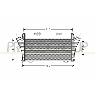 Abbildung von PRASCO FT520N001 Ladeluftkühler FIAT: Croma II Kombi