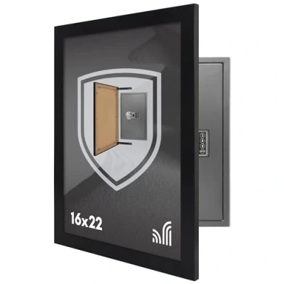 Abbildung von Americanflat 28,9 x 35,6 cm Bilderrahmen in Schwarz Displays 20,3 25,4 mit Matte und ohne horizontale vertikale Formate für Wand (2 Stück)