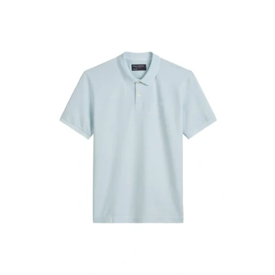 Abbildung von Marc OߴPolo Herren Kurzarm Poloshirt mit Stretch Anteil Regular Fit, Blau (Starlight), M