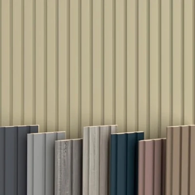 Abbildung von Hexim Wanddekoobjekt Beats De Luxe Palomino (Beats Lamellen 2,75m MDF Lamellenwand Wandpaneele Lamellenverkleidung Wandverkleidung Akusiktpaneele Holzpaneele Natur Holz (4 Paneele &amp; Zubehör, Palomino)