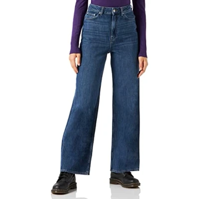 Abbildung von JJXX Jxtokyo Flared Jeans, Damen, Größe: 28x32, Dark blue denim