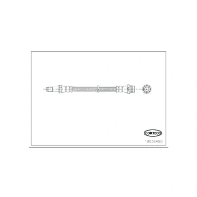 Abbildung von CORTECO 19036490 Bremsschläuche Hinterachse 155 FORD: MONDEO 4 Turnier, S Max Mk1, Galaxy Mk2 MPV