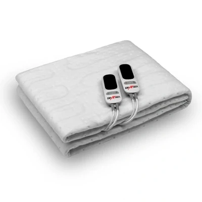Abbildung von Grafner Wärmeunterbett Polyester elektro Heizzonen Heizdecke, regelbare Temperaturstufen, LCD Display,
