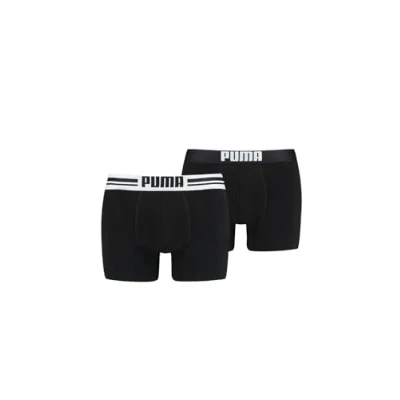 Abbildung von Puma Placed LOGO 2 PACK Panties, Herren, Größe: Medium, Black