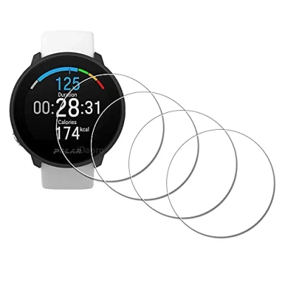 Abbildung von iDaPro Displayschutz Schutzfolie für POLAR Unite Smartwatch 9H Härte Gehärtetes Glas Displayschutzfolie Einfache Installation [4 Stück]