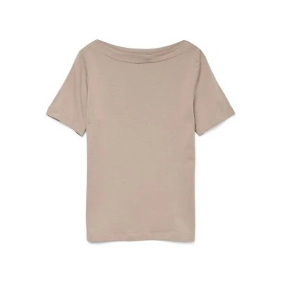 Abbildung von Vero Moda Damen Vmpanda Modal S/S Top Noos, Moon Rock, XL