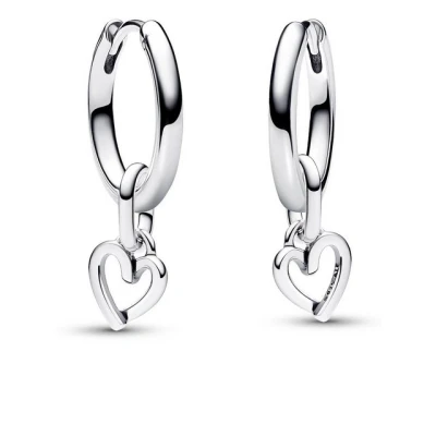 Abbildung von Pandora 68329 Damen Schmuckset Silber Creolen Freihändiges Herz