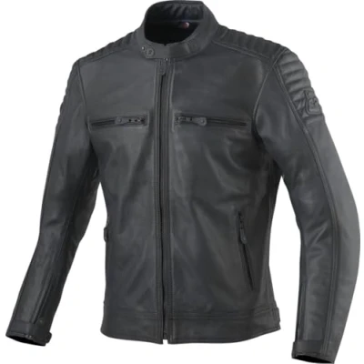 Abbildung von Bogotto Frisco Motorrad Lederjacke, schwarz, XL