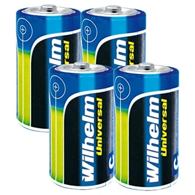 Abbildung von 4 x Wilhelm Universal Baby Alkaline Batterien C LR14 1,5V