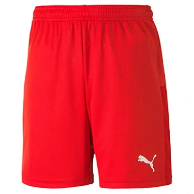 Abbildung von Puma Teamgoal Unisex kurze Sporthose für Kinder, Größe: 128, red