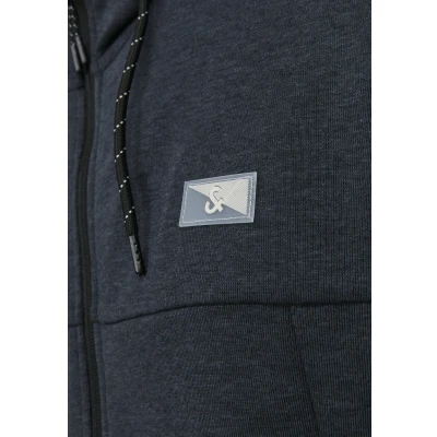 Abbildung von Jack &amp; Jones Jcoair ZIP HOOD Sweatjacke, Herren, Größe: Medium, Dark navy detail:melange