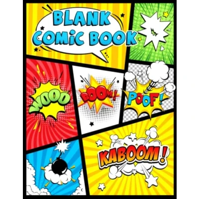 Abbildung von Blank Comic Book: Draw Your own Comics And Create The Best Stories. Panels for Drawing. Templates Comics.