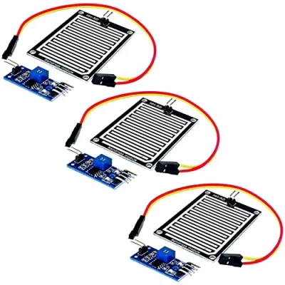 Abbildung von AZDelivery 3 x Regentropfen Regen Sensor Modul kompatibel mit Arduino inklusive E Book!
