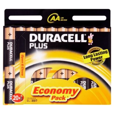 Abbildung von Duracell Plus Alkaline Batterie (AA, LR6, 1,5 Volt) 20 Stück