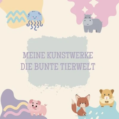 Abbildung von &quot;Meine Kunstwerke die bunte Tierwelt&quot; Malbuch für Kinder: XXL über 60 Ausmalbilder ab 2 Jahren mit Motiven in verschiedenen Größen und Schwierigkeitsgraden