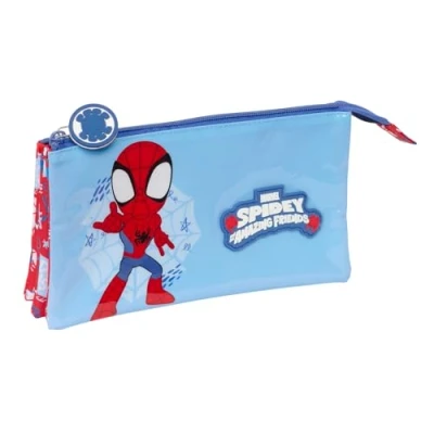 Abbildung von Spidey Rescue Federmäppchen für Kinder, ideal Kinder im Schulalter, bequem und vielseitig, Qualität Widerstandsfähigkeit, 22 x 3 12 cm, Rot/Blau, M, Casual