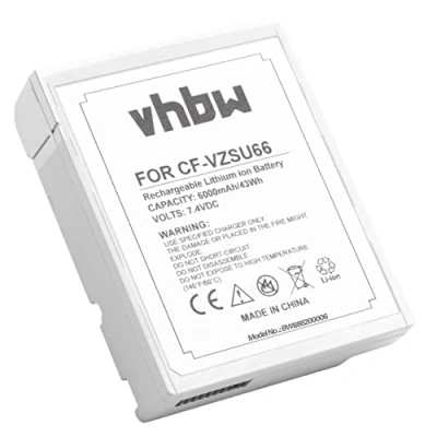 Abbildung von vhbw 1x Akku Ersatz für Panasonic CF VZSU66, VZSU66U Notebook (6000 mAh, 7,4 V, Li Ion)