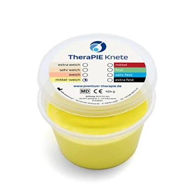 Abbildung von AFH Therapie Knete® 454 Gramm (1 Pound) Knetmasse Stärke Widerstand: mittel weich (gelb)