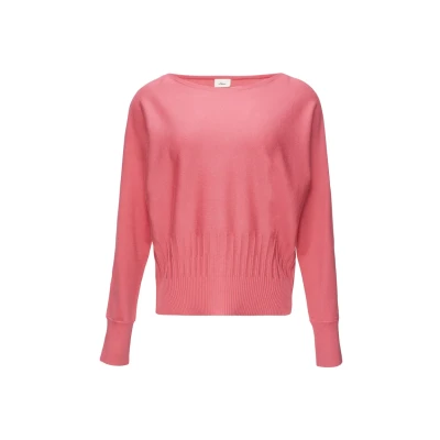 Abbildung von s.Oliver Black Label MIT Strukturmuster AM SAUM Strickpullover, Damen, Größe: 36, Pink
