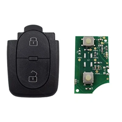 Abbildung von KONIKON Sender Auto Schlüssel 433,92 MHz passend für Audi 4D0837231R 2 Tasten Gehäuse Sendeeinheit Funk Fernbedienung Funkschlüssel Funkgehäuse Ersatz Ersatzgehäuse Neu
