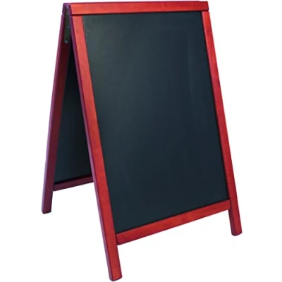 Abbildung von Aufsteller Holz 55x85cm witterungsbeständig Farbe: mahagoni SBD M 85