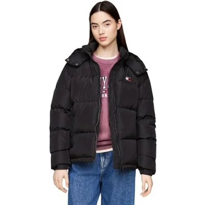 Abbildung von Tommy Jeans Steppjacke &quot;TJW ALASKA PUFFER EXT&quot;, mit Kapuze, Logostickereien
