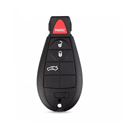 Abbildung von 4 Tasten Fernbedienung Autoschlüssel Shell Case Cover Fob Ersatz Zubehör für Chrysler Jeep Cherokee Grand Dodge Durango Caravan Dart