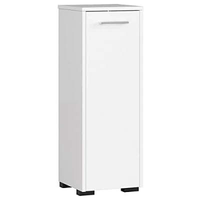 Abbildung von AKORD Stehender Badezimmerschrank schränke Badezimmer kommode FIN S30 eintürig B30 x H82 T30 cm Tür mit Links oder rechtseitiger Montage Gewicht 15 kg