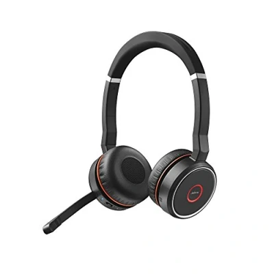 Abbildung von Jabra Evolve 75 UC Wireless Stereo On Ear Headset Unified Communications Optimised Headphones With Long Lasting Battery USB Bluetooth Adapter Black