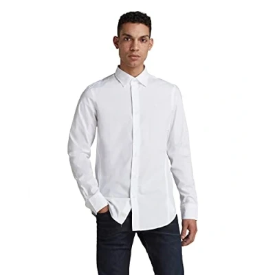 Abbildung von G Star Dressed Super SLIM Hemd, Herren, Größe: Small, White