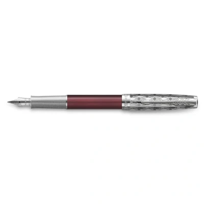 Abbildung von Parker Sonnet Metal &amp; Red Lacquer CT FP F