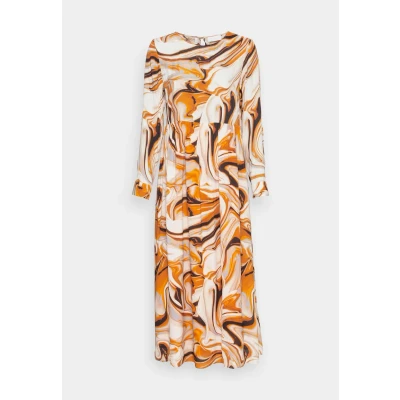 Abbildung von Rich &amp; Royal Printed Dress Maxikleid, Damen, Größe: 36, Pumpkin
